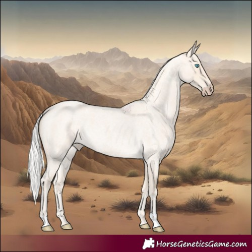 Horse Color:Silver Perlino Roan 