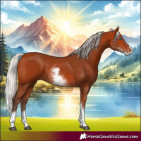 Horse Color:White Spotted Silver Bay Splash 