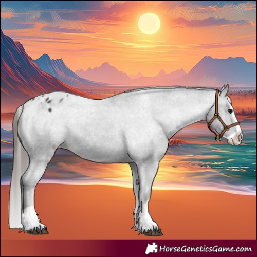 Horse Color:Black Splash Appaloosa 