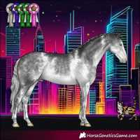 Horse Color:Platinum Silver Buckskin Mushroom Sabino Rabicano 