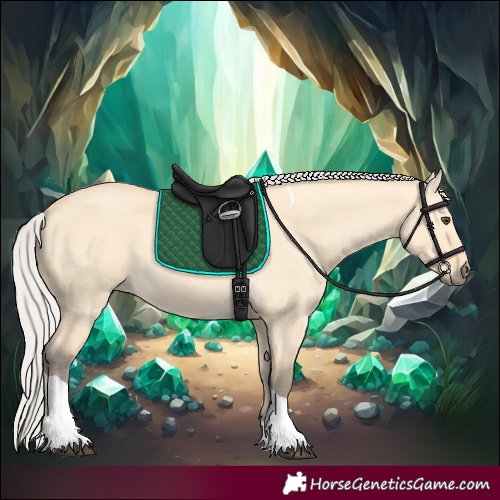 Horse Color:Silver Buckskin Dun Tobiano