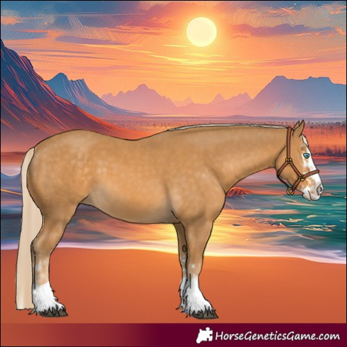 Horse Color:Palomino Splash  and Palomino Splash 