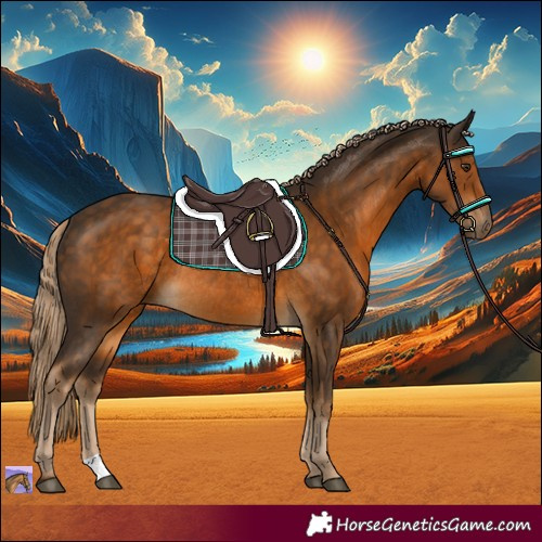Horse Color:Chocolate Palomino Rabicano