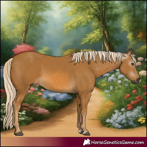 Horse Color:Gray Palomino