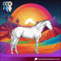 Horse Color:Gray White Spotted Silver Amber Champagne Snowdrop Pearl Dun Splash Frame Appaloosa Rabicano Brindle 