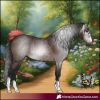 Horse Color:Gray Bay 