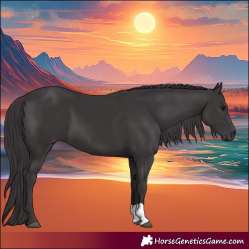 Horse Color:Smoky Black and Smoky Black