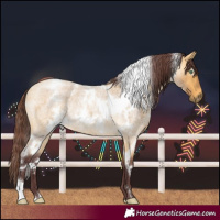 Horse Color:White Spotted Chocolate Buckskin Roan Rabicano 