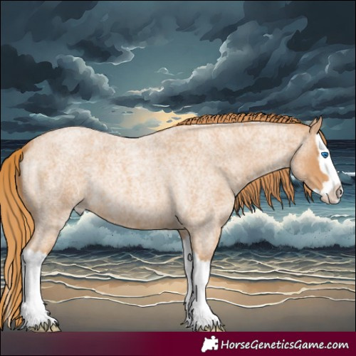 Horse Color:Red Roan Splash 