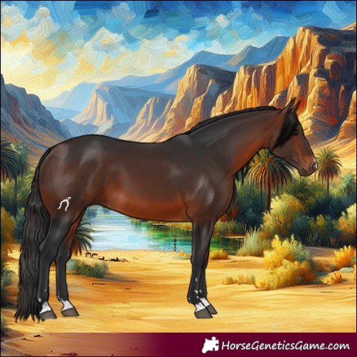 Horse Color:Brown 