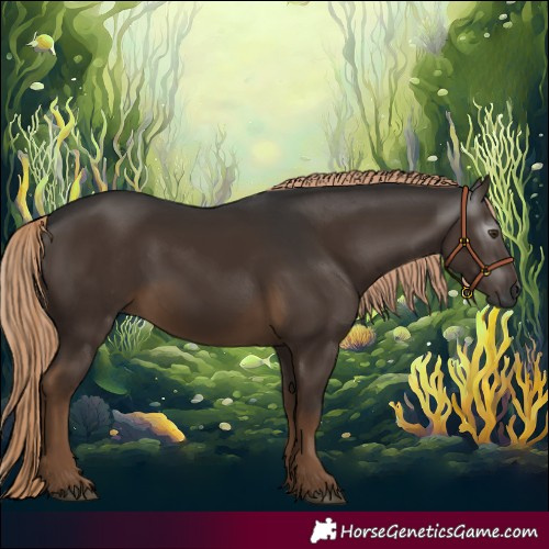 Horse Color:Gray Chocolate Palomino 