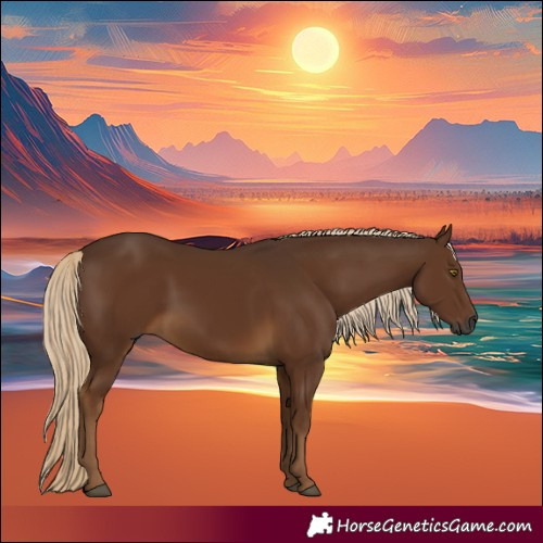 Horse Color:Gray Chocolate Palomino