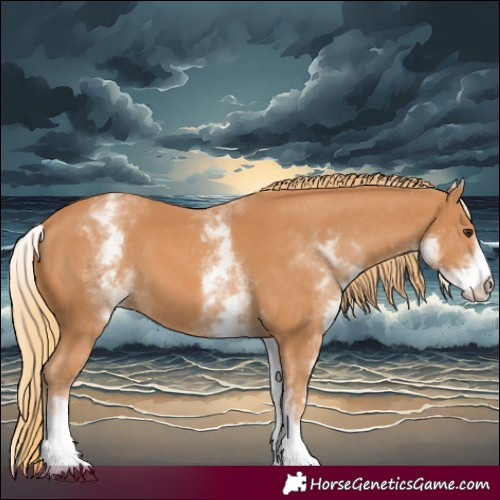 Horse Color:White Spotted Chestnut 