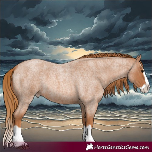 Horse Color:Red Roan Splash