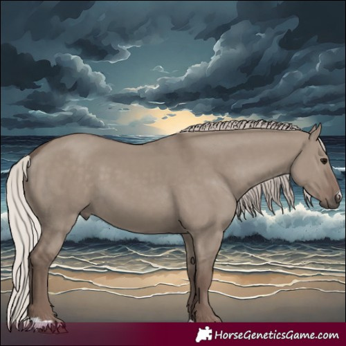 Horse Color:Silver Grullo 