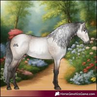 Horse Color:Gray Bay Dun 