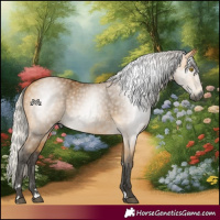 Horse Color:Gray Silver Buckskin 