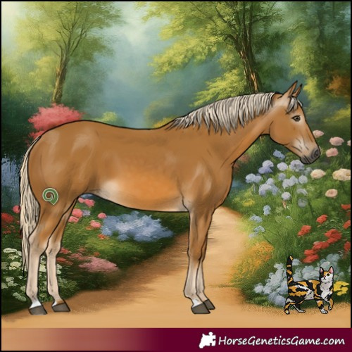 Horse Color:Gray Palomino