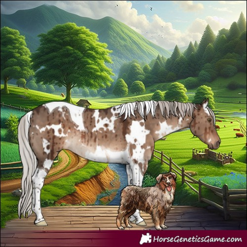 Horse Color:White Spotted Silver Brown Dun Tobiano Rabicano Brindle 
