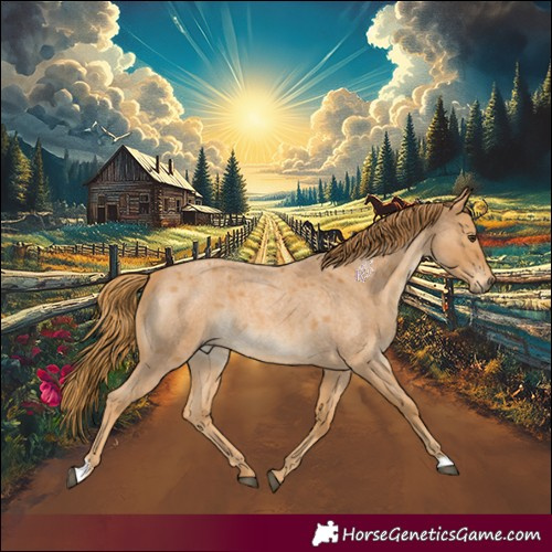 Horse Color:Red Roan 