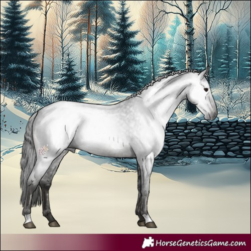 Horse Color:Gray Blue Roan 