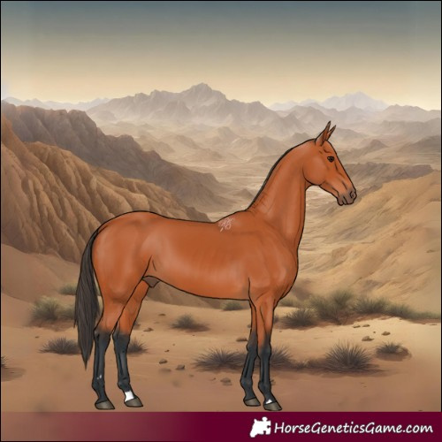 Horse Color:Bay Rabicano 