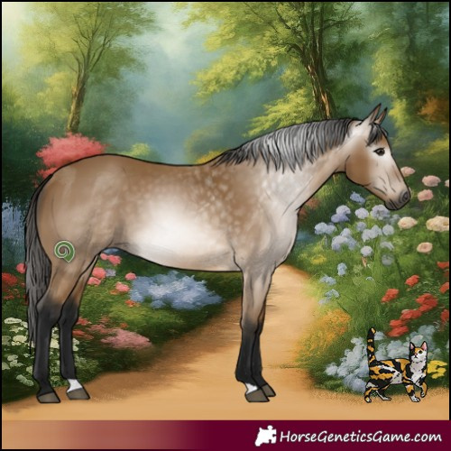 Horse Color:Gray Buckskin
