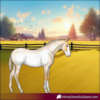 Horse Color:Palomino Roan Frame Rabicano 