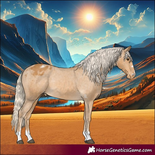 Horse Color:Palomino Varnish Rabicano 