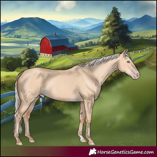 Horse Color:Silver Classic Champagne Dun 