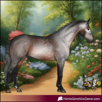 Horse Color:Gray Bay 