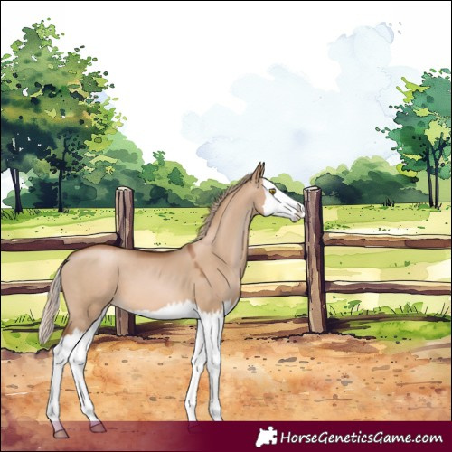 Horse Color:Liver Red Dun Pearl Splash 