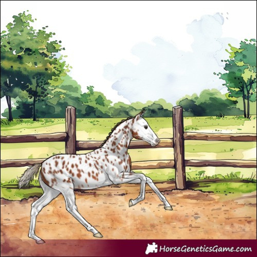 Horse Color:Chestnut Splash Appaloosa 