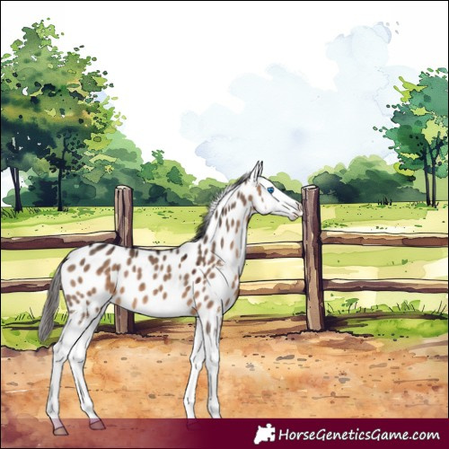 Horse Color:Bay Dun Sabino Splash Appaloosa 