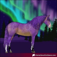 Horse Color:Watercolor White Spotted Brown 