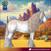 Horse Color:White Spotted Perlino Splash 