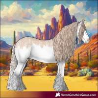 Horse Color:White Spotted Perlino Splash 
