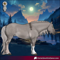 Horse Color:Platinum Chocolate Palomino Dun Tobiano Rabicano 