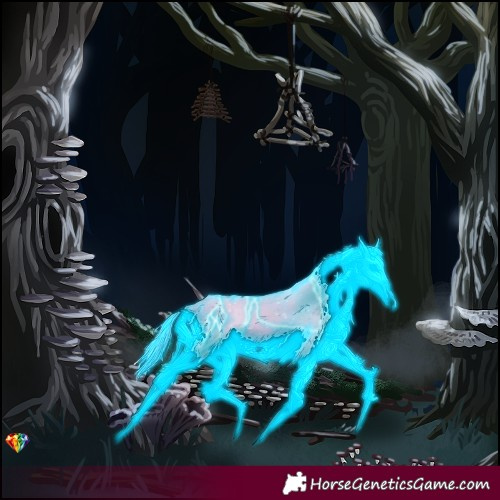 Horse Color:Thunderstruck Watercolor Chocolate Buckskin Onyx 