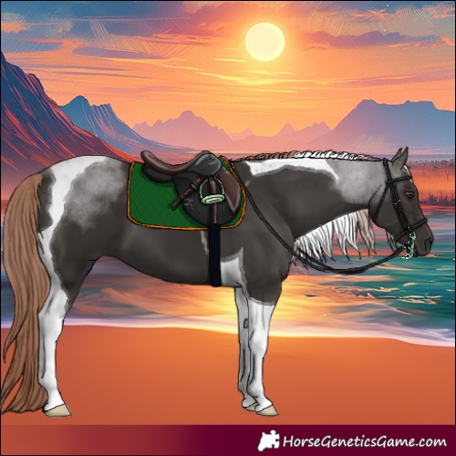 Horse Color:Liver Chestnut Tobiano