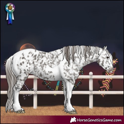 Horse Color:Grullo Tobiano Blanket 