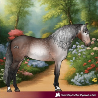 Horse Color:Gray Bay 