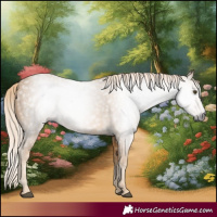 Horse Color:Gray Palomino