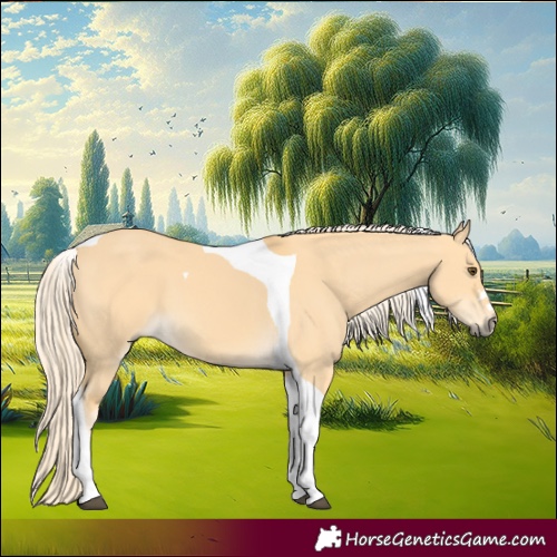 Horse Color:Palomino Dun Tobiano 