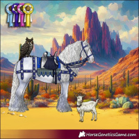 Horse Color:White Spotted Silver Grullo Pearl Appaloosa 