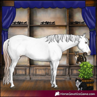 Horse Color:Chestnut Tobiano Snowflake Varnish