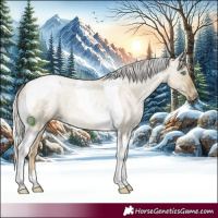 Horse Color:Silver Smoky Grullo Roan Pearl Tobiano