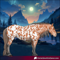 Horse Color:Bay Near Leopard 