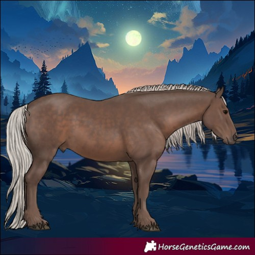 Horse Color:Silver Black 