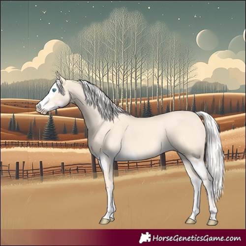 Horse Color:Cremello Splash  and Cremello Splash 